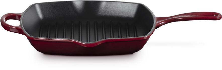 Le Creuset Grillpan Signature - Garnet - 26 x 26 cm - geëmailleerde anti-aanbaklaag