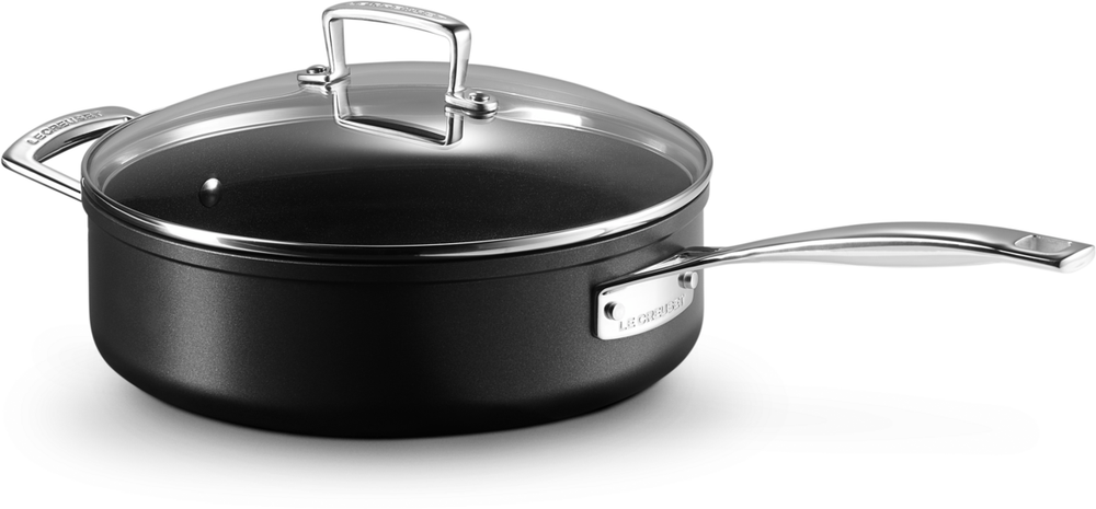 Le Creuset Hapjespan met Glazen Deksel Essential Non-Stick Ceramic - ø 26 cm / 4.0 liter - keramische anti-aanbaklaag