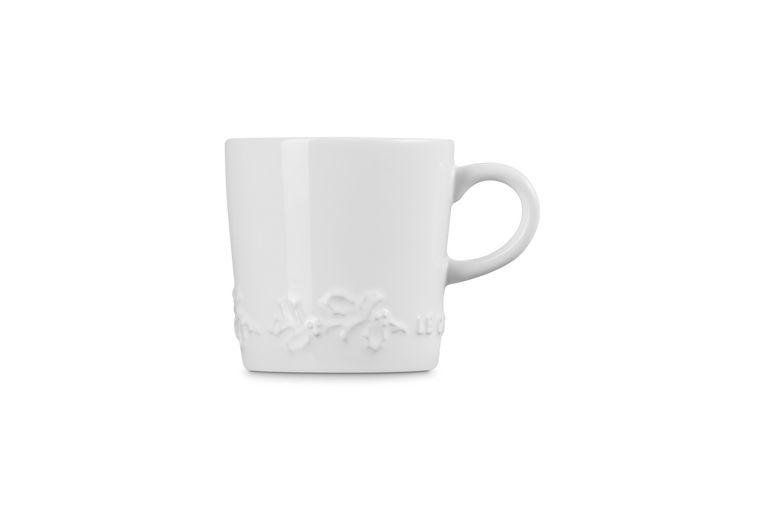 Le Creuset Mug - Holly Christmas - White - 350 ml