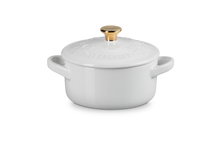 Le Creuset Mini Cocotte/Rôtissoire - Holly Christmas - Blanc - ø 10 cm