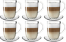 Leonardo Latte Macchiato Glazen + Schotels Napoli - 6 stuks