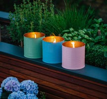 Living by Heart Outdoor Candle in Tin - ø 15 cm - Reseda Green