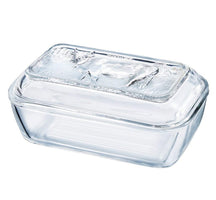 Luminarc Butter Dish with Print - glass