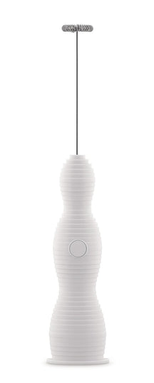 Alessi Milk Frother Pulcina - rechargeable - MDL11 W - White - by Michele De Lucchi