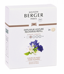 Maison Berger Refill - for car parfum - musk flowers - 2 pieces