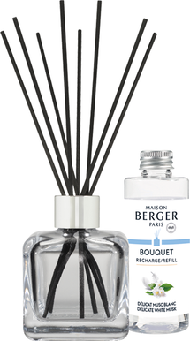 Maison Berger Geurstokjes Delicat Musc Blanc - 125 ml