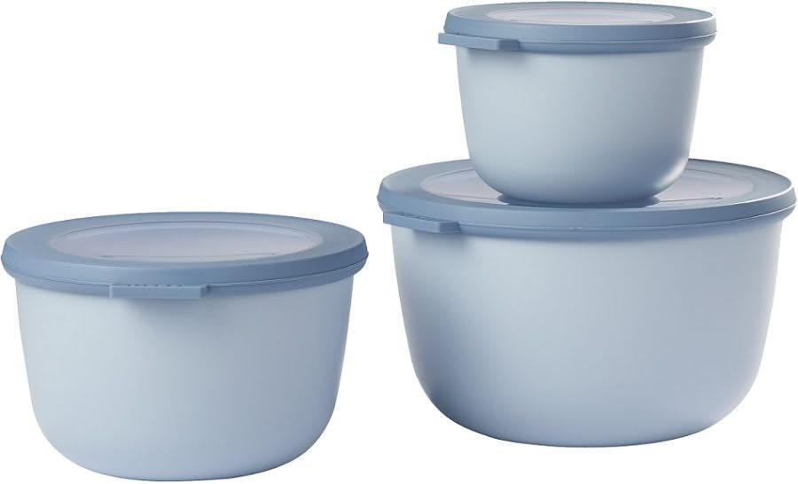 Mepal Bowls Set Nordic Blue - Set of 3 (500, 1000, 2000 ml)