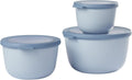 Mepal Bowls Set Nordic Blue - Set of 3 (500, 1000, 2000 ml)