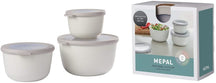 Mepal Bowls Set Nordic White - Set of 3 (500, 1000, 2000 ml)