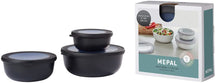 Mepal Bowls Set Nordic Black - Set of 3 (350, 750, 1250 ml)