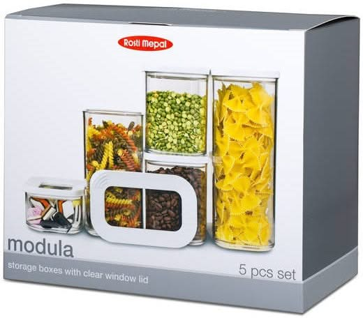 Mepal 7-Piece Storage Jar Set Modula