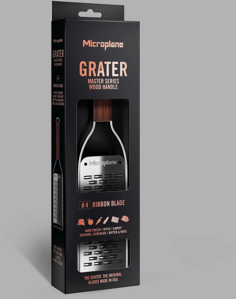 Microplane Grater Master - Medium Ribbon - Stainless Steel/Wood