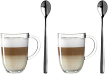 Leonardo Latte Macchiato Glasses Napoli 380 ml + 2 Spoons - Heat Resistant