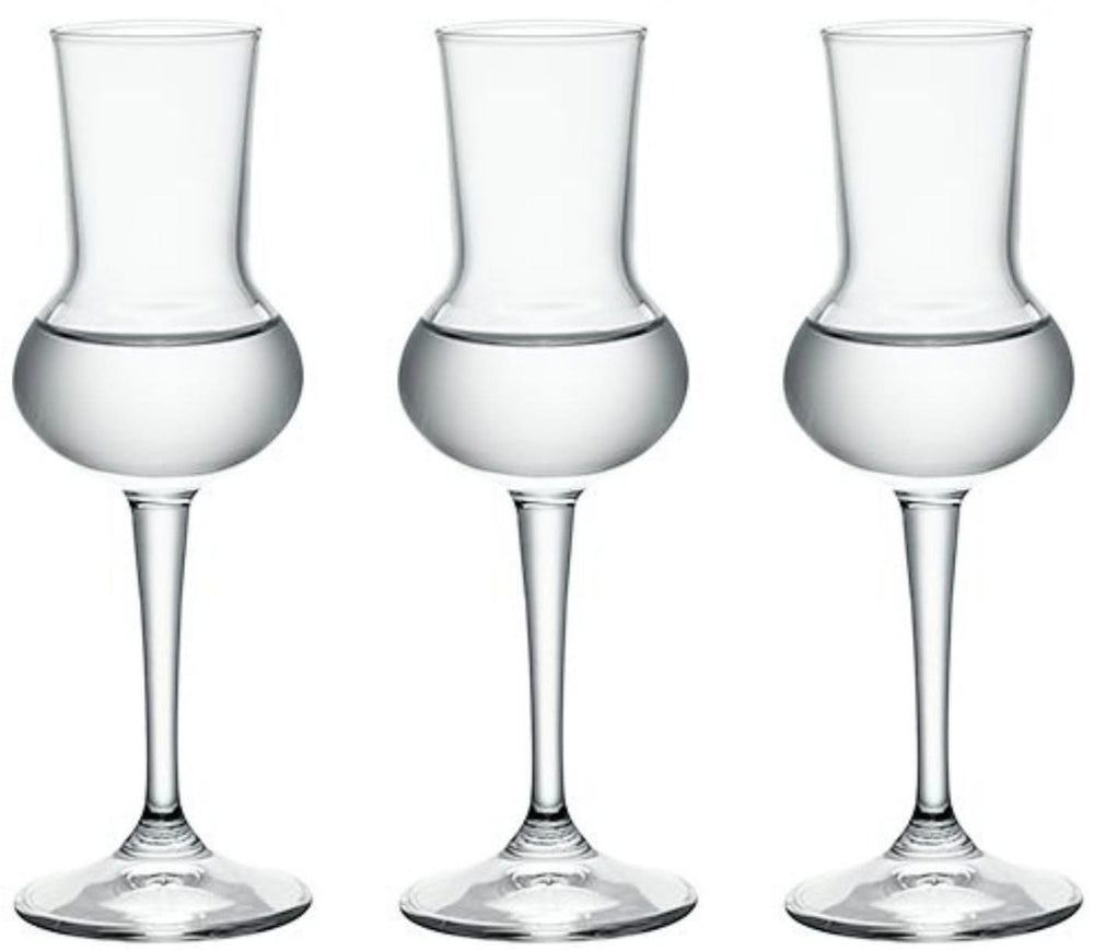 Bormioli Grappa Glasses Restaurant 80 ml - 3 Pieces