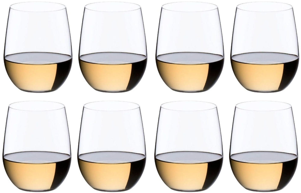 Riedel White Wine Glasses O Wine - Viognier / Chardonnay - 8 pieces