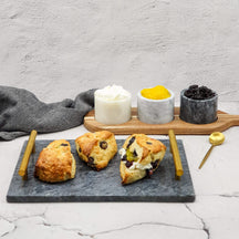 Jay Hill Serving board - With marble dishes - 37 x 11 cm