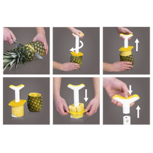 Vacu Vin Pineapple Slicer Rings and Pieces - White / Yellow