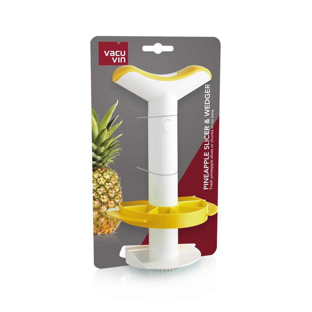 Vacu Vin Pineapple Slicer Rings and Pieces - White / Yellow