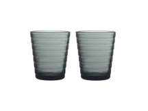 Iittala Glass Aino Aalto Dark Grey 220 ml - 2 Pieces