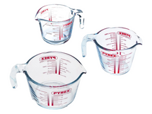 Pyrex Maatbeker Set Classic Prepware (250 ml, 500 ml & 1 liter) - 3-Delig