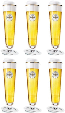 Warsteiner Beer Glasses on Foot 400 ml - 6 Pieces