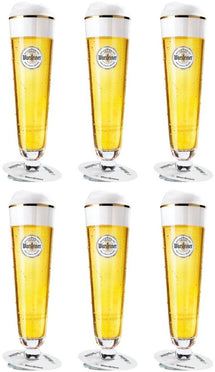 Warsteiner Bierglazen op Voet - 200 ml - 6 stuks