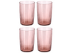 Bitz Waterglas Kusintha - Roze - 280 ml - 4 stuks