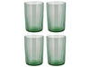 Bitz Waterglas Kusintha - Groen - 280 ml - 4 stuks