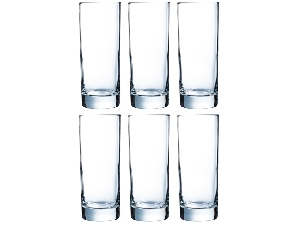 Arcoroc Long Drink Glass Islande 290 ml - 6 Pieces