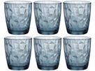 Bormioli Rocco Water glasses Diamond - Blue - 300 ml - 6 pieces