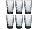 Bormioli Rocco Longdrinkglazen Diamond - Blauw - 470 ml - 6 stuks