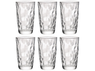 Bormioli Rocco Long drink glasses Diamond - Transparent - 470 ml - 6 pieces