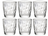 Bormioli Rocco Waterglazen Diamond - 390 ml - 6 stuks