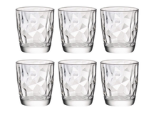 Bormioli Rocco Water Glasses Diamond 300 ml - 6 Pieces