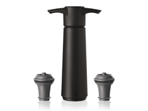 Vacu Vin Wine Pump - with 2 wine stoppers - Wine Saver - Black