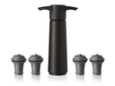 Vacu Vin Wine Pump - with 4 wine stoppers - Wine Saver - Black