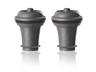 Vacu Vin Wijnstopper Vacuum Wine Stopper - Grijs - 2 stuks