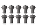 Vacu Vin Wine Stopper Vacuum Wine Stopper - Grey - 10 Pieces