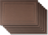 Jay Hill Placemats - Metal Brown - 45 x 31 cm - 6 Stuks