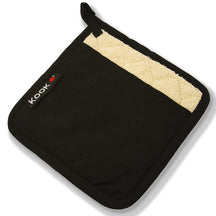 KOOK Pot Holder Uni Black 21 x 21 cm