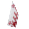 KOOK Theedoek Streep Rood 60 x 60 cm