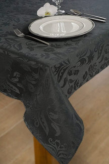 KOOK Tablecloth Damast Dark Grey 140 x 240 cm