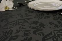 KOOK Tablecloth Damast Dark Grey 140 x 240 cm