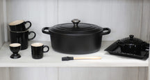 Le Creuset Mini Salt and Pepper Set Matte Black 12 cm