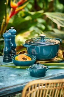 Le Creuset Mini Salt and Pepper Set Deep Teal 12 cm