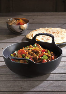 Le Creuset Wok / Balti Dish - Satin Black - ø 24 cm / 2.7 Liter - enamelled non-stick coating