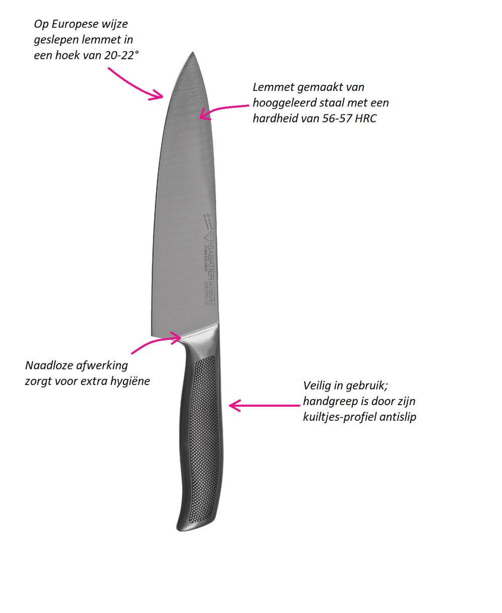 Diamond Sabatier Santoku Knife Riyouri 17 cm