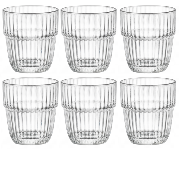 Bormioli Rocco Cocktail Glasses / Whiskey Glasses / Water Glasses Barshine - 305 ml - 6 Pieces