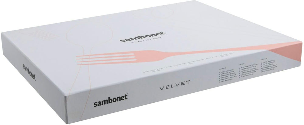 Sambonet Bestekset Velvet - RVS - 36 delig / 6 personen