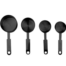 Sareva Measuring Scoops - Black - 4-piece